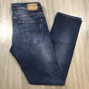 Teddy Smith Reg Fit Straight Leg Button Fly Jeans